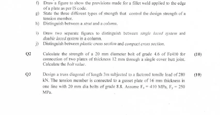 mechanics questions